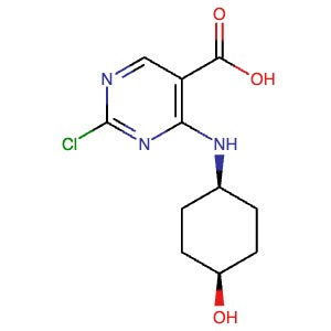 2230820-32-1 | 2-Chloro-4-(((1s,4s)-4-hydroxycyclohexyl)amino)pyrimidine-5-carboxylic acid - Hoffman Fine Chemicals