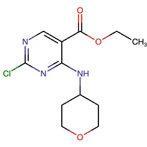 2230820-35-4 | Ethyl 2-chloro-4-((tetrahydro-2H-pyran-4-yl)amino)pyrimidine-5-carboxylate - Hoffman Fine Chemicals