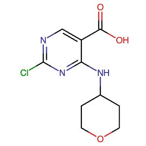 2230820-36-5 | 2-Chloro-4-((tetrahydro-2H-pyran-4-yl)amino)pyrimidine-5-carboxylic acid - Hoffman Fine Chemicals