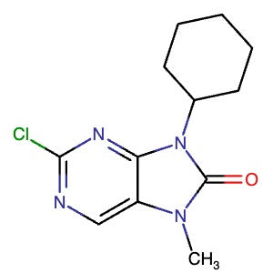 2230820-67-2 | 2-Chloro-9-cyclohexyl-7-methyl-7,9-dihydro-8H-purin-8-one - Hoffman Fine Chemicals