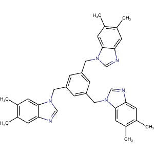 2247034-63-3 | 1,3,5-Tris((5,6-dimethyl-1H-benzo[d]imidazol-1-yl)methyl)benzene - Hoffman Fine Chemicals