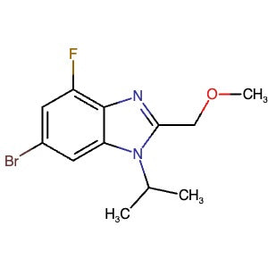 2332879-35-1 | 6-Bromo-4-fluoro-1-(propan-2-yl)-2-(methoxymethyl)-1H-benzo[d]imidazole - Hoffman Fine Chemicals