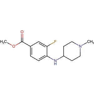 2361525-99-5 | Methyl 3-fluoro-4-((1-methylpiperidin-4-yl)amino)benzoate - Hoffman Fine Chemicals