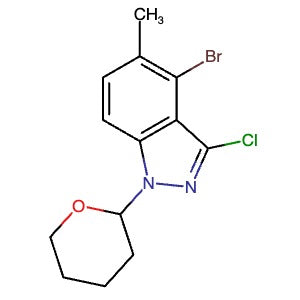 2368910-15-8 | 4-Bromo-3-chloro-5-methyl-1-(tetrahydro-2H-pyran-2-yl)-1H-indazole - Hoffman Fine Chemicals