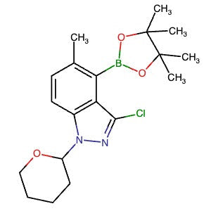 2368910-16-9 | 3-Chloro-5-methyl-1-(tetrahydro-2H-pyran-2-yl)-4-(4,4,5,5-tetramethyl-1,3,2-dioxaborolan-2-yl)-1H-indazole - Hoffman Fine Chemicals