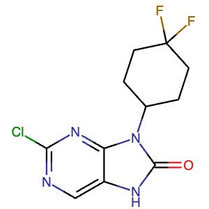 2408841-94-9 | 2-Chloro-9-(4,4-difluorocyclohexyl)-7,9-dihydro-8H-purin-8-one - Hoffman Fine Chemicals