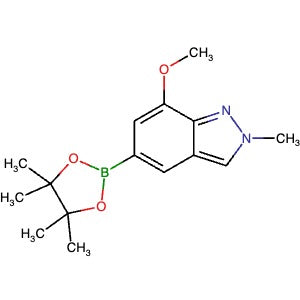 2411462-03-6 | 7-Methoxy-2-methyl-5-(4,4,5,5-tetramethyl-1,3,2-dioxaborolan-2-yl)-2H-indazole - Hoffman Fine Chemicals