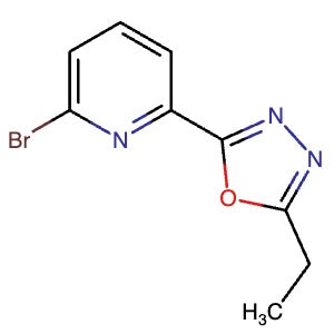 2420428-11-9 | 2-(6-Bromopyridin-2-yl)-5-ethyl-1,3,4-oxadiazole - Hoffman Fine Chemicals