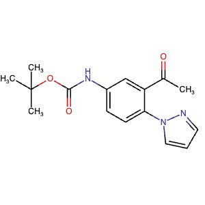 2435611-28-0 | tert-Butyl (3-acetyl-4-(1H-pyrazol-1-yl)phenyl)carbamate - Hoffman Fine Chemicals