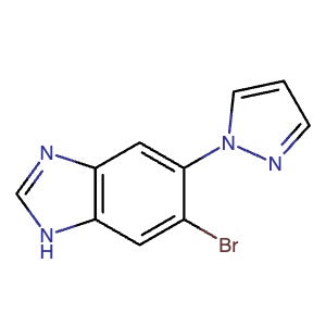 2435612-01-2 | 6-Bromo-5-(1H-pyrazol-1-yl)-1H-benzo[d]imidazole - Hoffman Fine Chemicals