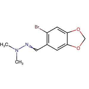 256394-10-2 | 2-((6-Bromobenzo[d][1,3]dioxol-5-yl)methylene)-1,1-dimethylhydrazine - Hoffman Fine Chemicals