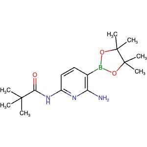 2598264-79-8 | N-(6-Amino-5-(4,4,5,5-tetramethyl-1,3,2-dioxaborolan-2-yl)pyridin-2-yl)pivalamide - Hoffman Fine Chemicals