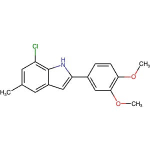 2605217-95-4 | 7-Chloro-2-(3,4-dimethoxyphenyl)-5-methyl-1H-indole - Hoffman Fine Chemicals