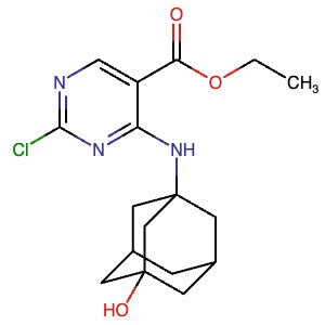 2663848-92-6 | Ethyl 2-chloro-4-((3-hydroxyadamantan-1-yl)amino)pyrimidine-5-carboxylate - Hoffman Fine Chemicals