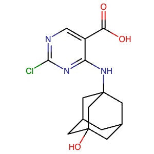 2663848-95-9 | 2-Chloro-4-((3-hydroxyadamantan-1-yl)amino)pyrimidine-5-carboxylic acid - Hoffman Fine Chemicals