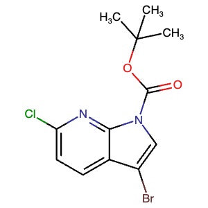 2767035-46-9 | tert-Butyl 3-bromo-6-chloro-1H-pyrrolo[2,3-b]pyridine-1-carboxylate - Hoffman Fine Chemicals