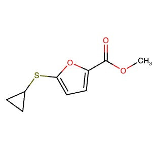 2773465-40-8 | Methyl 5-cyclopropylsulfanylfuran-2-carboxylate - Hoffman Fine Chemicals