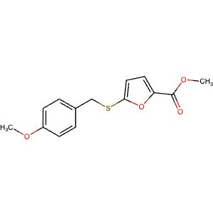 2773493-60-8 | Methyl 5-[(4-methoxyphenyl)methylsulfanyl]furan-2-carboxylate - Hoffman Fine Chemicals