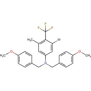 2850325-88-9 | 3-Bromo-N,N-bis(4-methoxybenzyl)-5-methyl-4-(trifluoromethyl)aniline - Hoffman Fine Chemicals