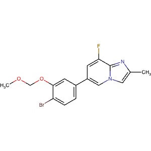 2930731-38-5 | 6-(4-Bromo-3-(methoxymethoxy)phenyl)-8-fluoro-2-methylimidazo[1,2-a]pyridine - Hoffman Fine Chemicals