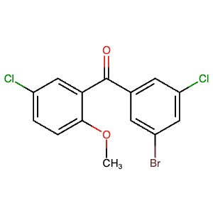 329944-59-4 | (3-Bromo-5-chlorophenyl)(5-chloro-2-methoxyphenyl)methanone - Hoffman Fine Chemicals