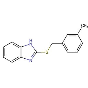 353261-26-4 | 2-((3-(Trifluoromethyl)benzyl)thio)-1H-benzo[d]imidazole - Hoffman Fine Chemicals