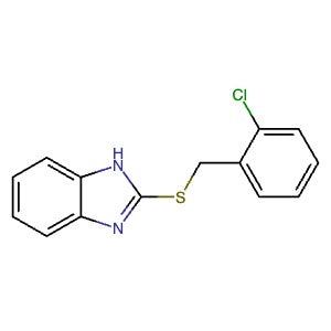 35838-26-7 | 2-((2-Chlorobenzyl)thio)-1H-benzo[d]imidazole - Hoffman Fine Chemicals