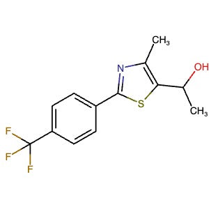 438577-62-9 | 1-(4-Methyl-2-(4-(trifluoromethyl)phenyl)thiazol-5-yl)ethan-1-ol - Hoffman Fine Chemicals