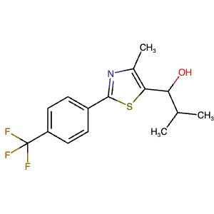 447406-68-0 | 2-Methyl-1-(4-methyl-2-(4-(trifluoromethyl)phenyl)thiazol-5-yl)propan-1-ol - Hoffman Fine Chemicals