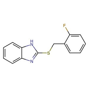 475977-75-4 | 2-((2-Fluorobenzyl)thio)-1H-benzo[d]imidazole - Hoffman Fine Chemicals