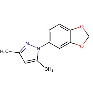 493024-84-3 | 1-(Benzo[d][1,3]dioxol-5-yl)-3,5-dimethyl-1H-pyrazole - Hoffman Fine Chemicals