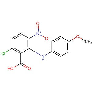 CAS 55776-09-5 | 2-(4-Methoxyphenylamino)-6-chloro-3- nitrobenzoic Acid