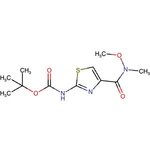 762271-82-9 | tert-Butyl (4-(methoxy(methyl)carbamoyl)thiazol-2-yl)carbamate - Hoffman Fine Chemicals