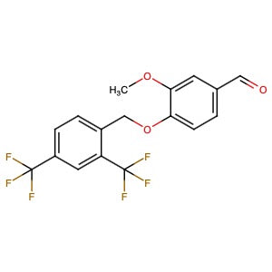 CAS 796844-14-9 | 4-((2, 4-Bis(trifluoromethyl)benzyl)oxy)-3-methoxybenzaldehyde | MFCD26389255