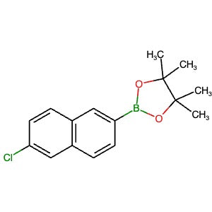 870822-85-8 | 2-(6-Chloronaphthalen-2-yl)-4,4,5,5-tetramethyl-1,3,2-dioxaborolane - Hoffman Fine Chemicals