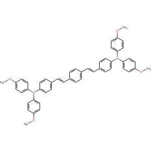 872466-50-7 | 4,4'-((1E,1'E)-1,4-Phenylenebis(ethene-2,1-diyl))bis(N,N-bis(4-methoxyphenyl)aniline) - Hoffman Fine Chemicals