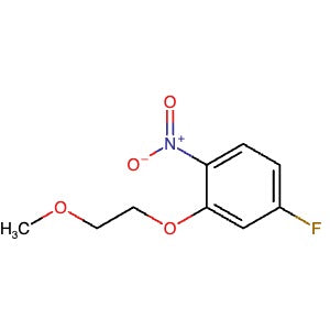 CAS 880083-60-3 | 4-Fluoro-2-(2-methoxyethoxy)-1-nitrobenzene | MFCD23714654