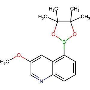 881656-35-5 | 3-Methoxy-5-(4,4,5,5-tetramethyl-1,3,2-dioxaborolan-2-yl)quinoline - Hoffman Fine Chemicals