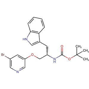 882169-91-7 | (S)-[2-(5-Bromo-pyridin-3-yloxy)-1-(1H-indol-3-ylmethyl)-ethyl]-carbamic acid tert-butyl ester - Hoffman Fine Chemicals