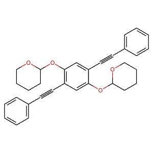 956315-16-5 | 2,2'-((2,5-Bis(phenylethynyl)-1,4-phenylene)bis(oxy))bis(tetrahydro-2H-pyran) - Hoffman Fine Chemicals